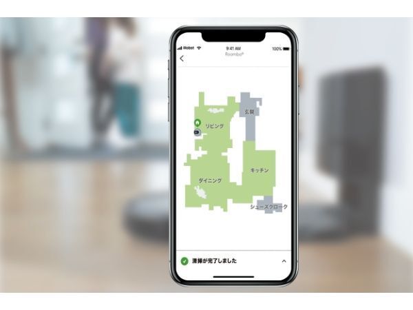 iRobot HomeアプリのClean Mapイメージ