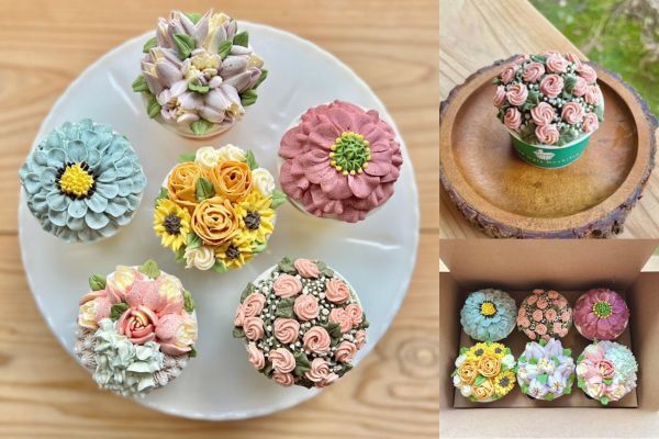 cupcake flowers box【母の日2023】/カップケーキ6個セット