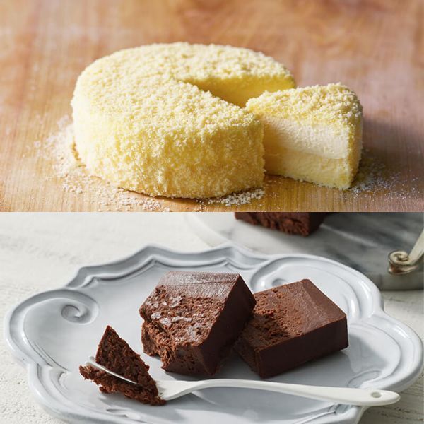 奇跡の口どけセット（ドゥーブルフロマージュ+サンサシオン） チーズケーキ「LeTAO（ルタオ）」